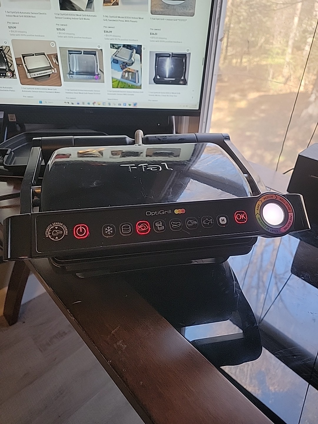 T-Fal OptiGrill Automatic Sensor Cooking Indoor Grill