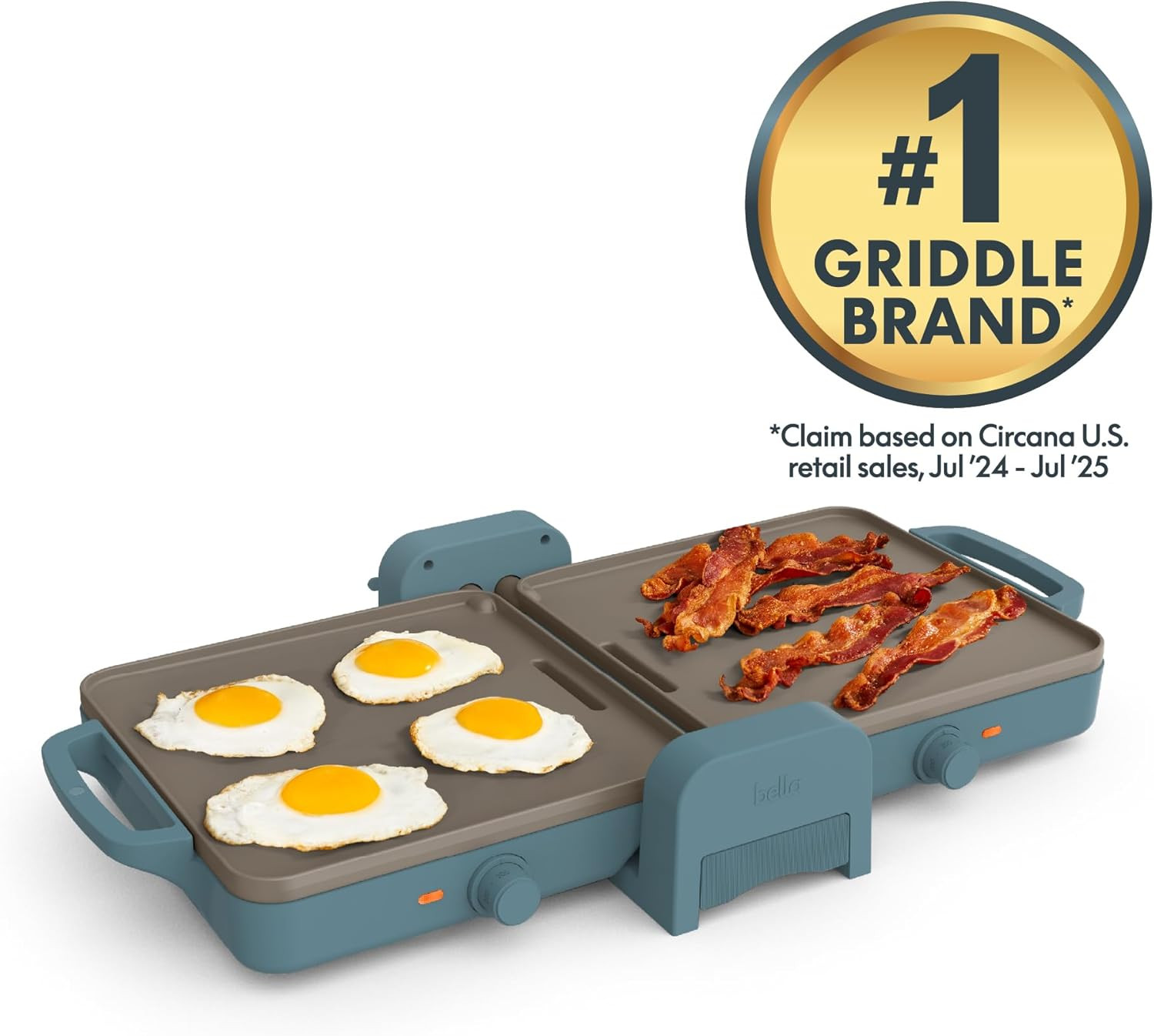 10″X 20″ Ceramic Fold-N-Store Dual Temp Griddle, Fits-Anywhere™ Kitchenware, Eve