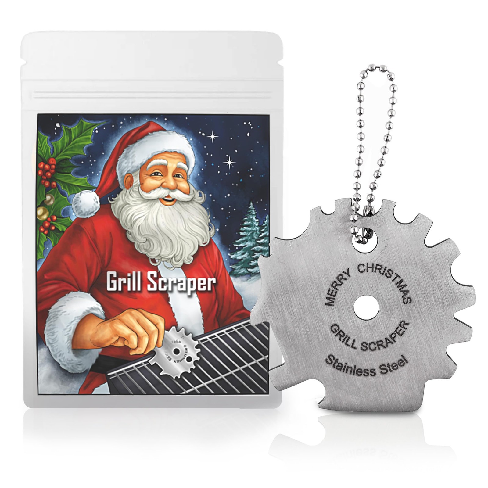 Grill Scraper Stocking Stuffers for Adults Men Women Gifts Teens Gift Steel
