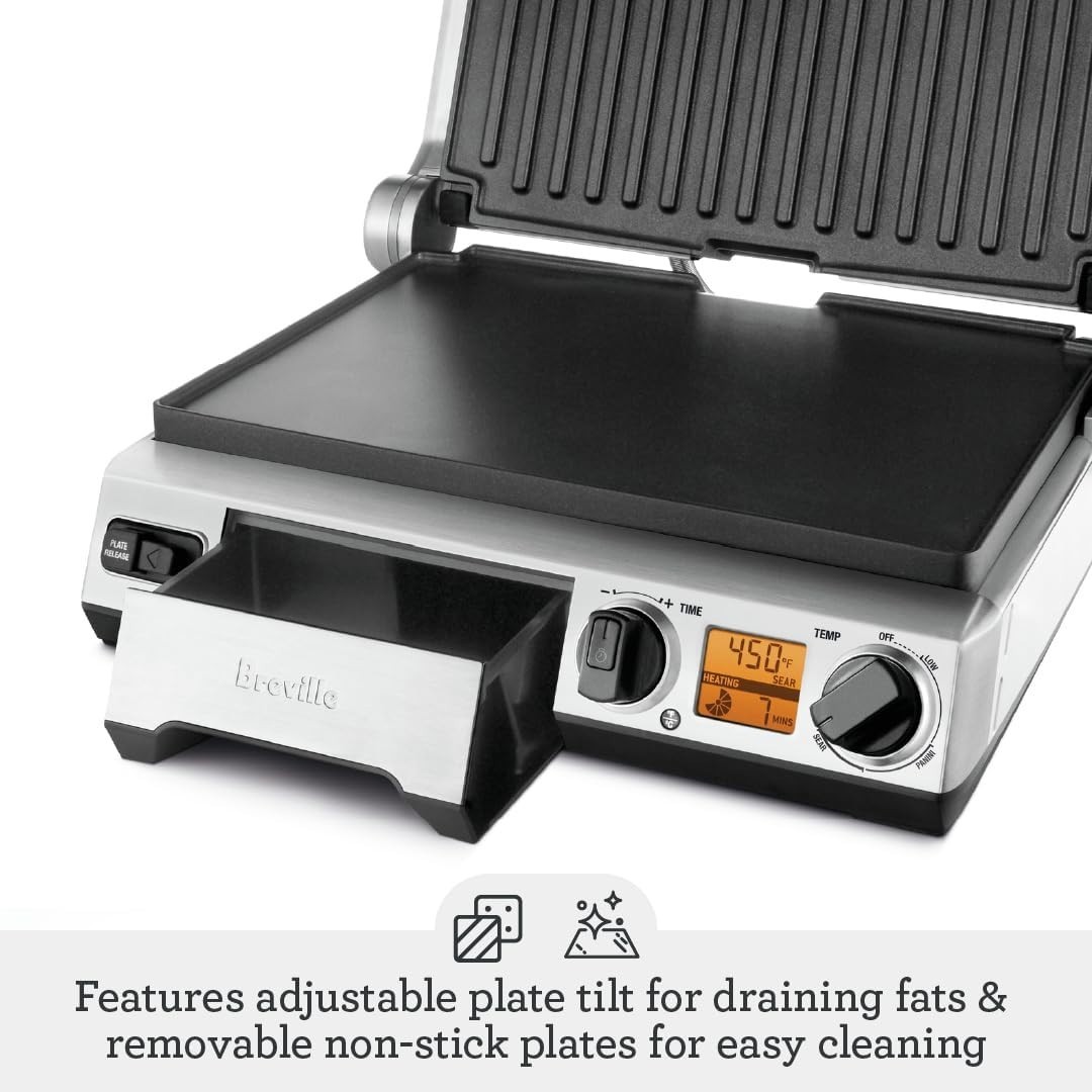 BGR820XL Smart Grill, Brushed Stainless Steel