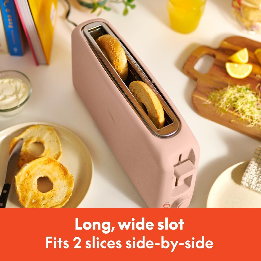 bella 2 Slice Slim Toaster, Fits-anywhere™ Kitchenware, 6 2 Slice, Blossom