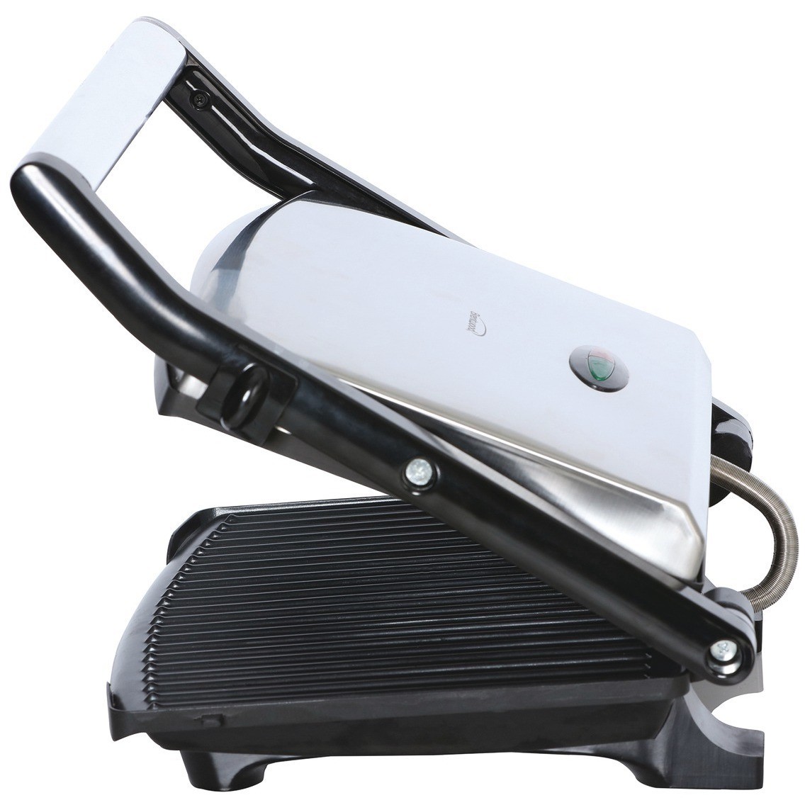 Brentwood TS651 Compact Non-Stick Panini Press 1400W Silver/Black