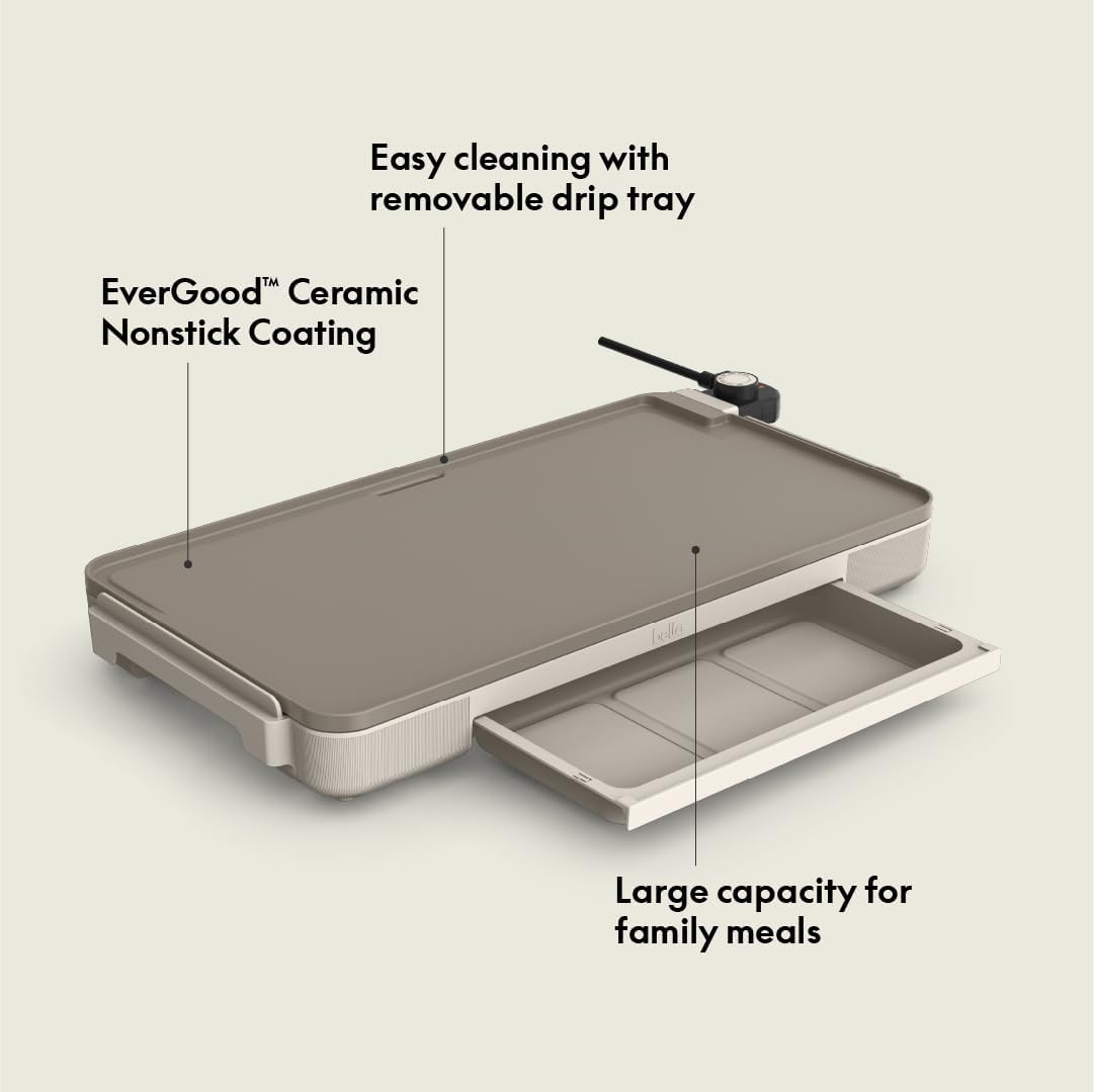 Plancha Electrica 30 X 56 Cm Bandeja Calentadora Antiadherente Sonda Removible