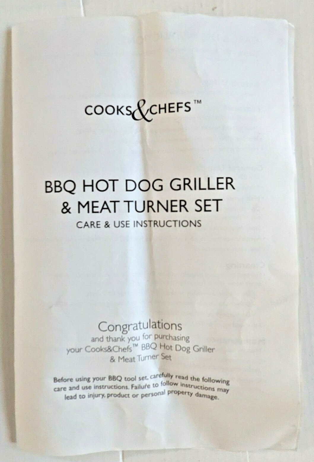 Cook’s & Chef’s Hot Dog Griller & Meat Hook for Outdoor Grilling & Cookout BBQ