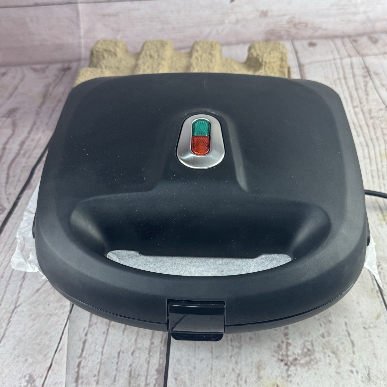 Mainstays Waffle Sandwich Maker Removable Plates Black 750W
