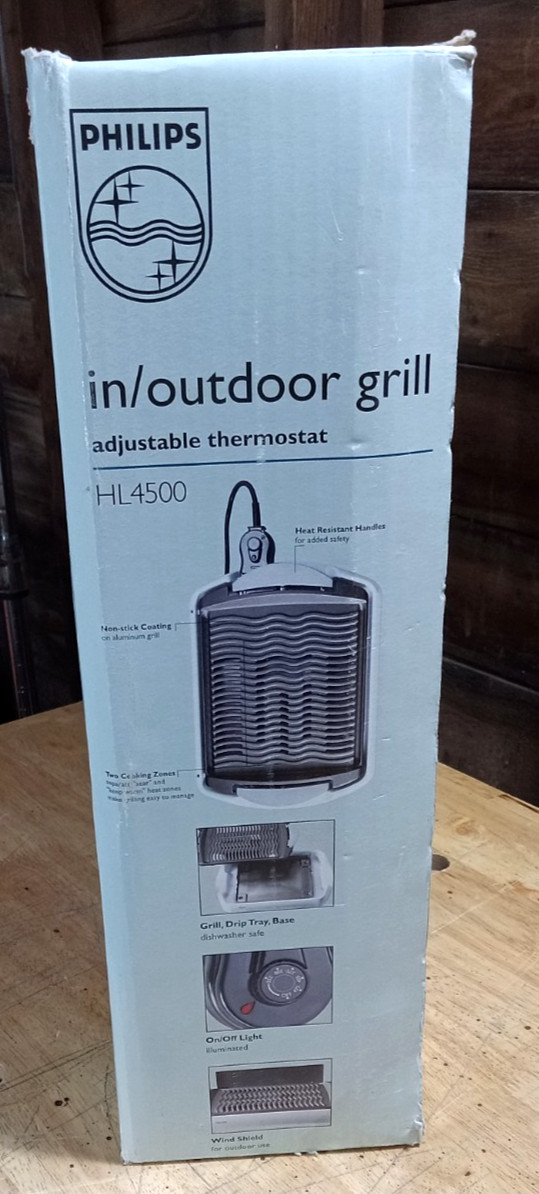 Philips HL4500 Indoor/Outdoor Electric Grill Tested Works