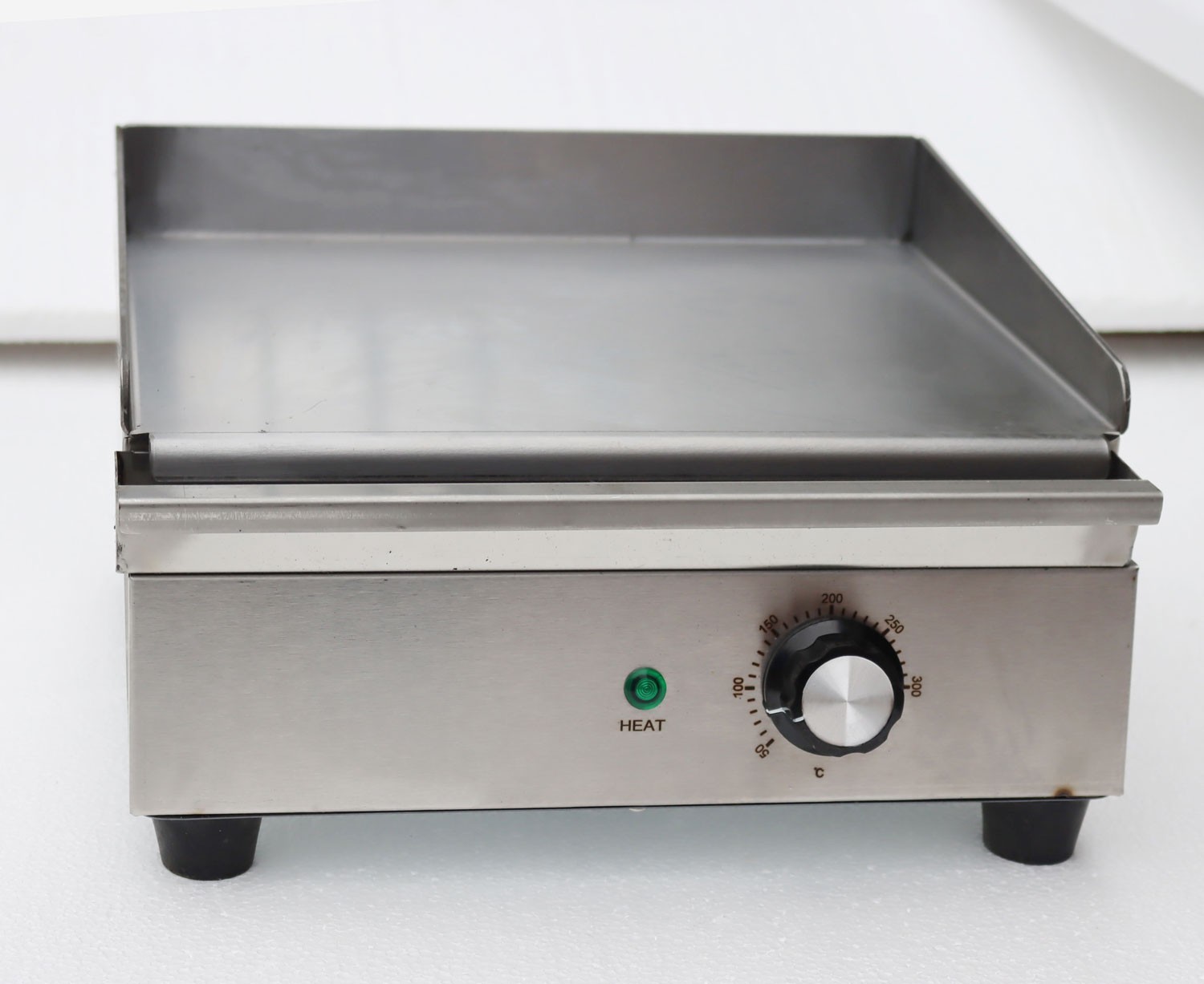 110V 1.2KW Electric Grill Griddle Countertop Stainless Steel Countertop Flat Coo