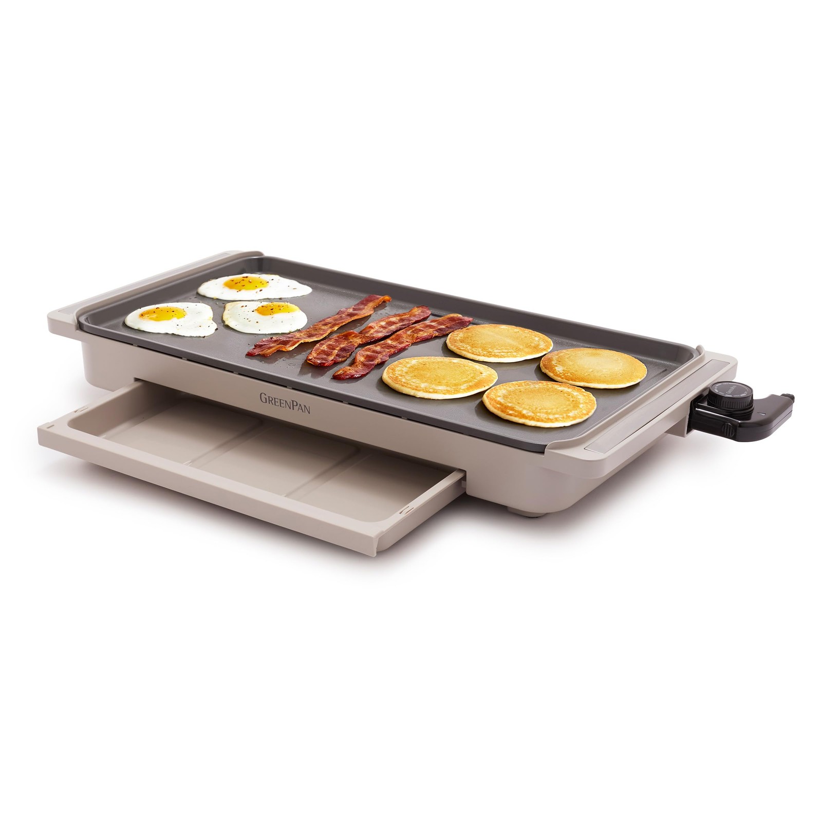 GreenPan 10.5 x 20 Electric Griddle Healthy Ceramic Nonstick Countertop Cooking