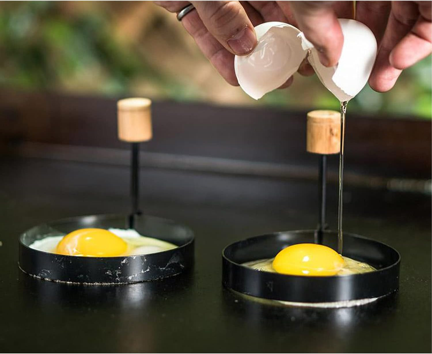 Blackstone 1543 Griddle Breakfast Kit: Batter Dispenser, Bacon Press & Egg Rings