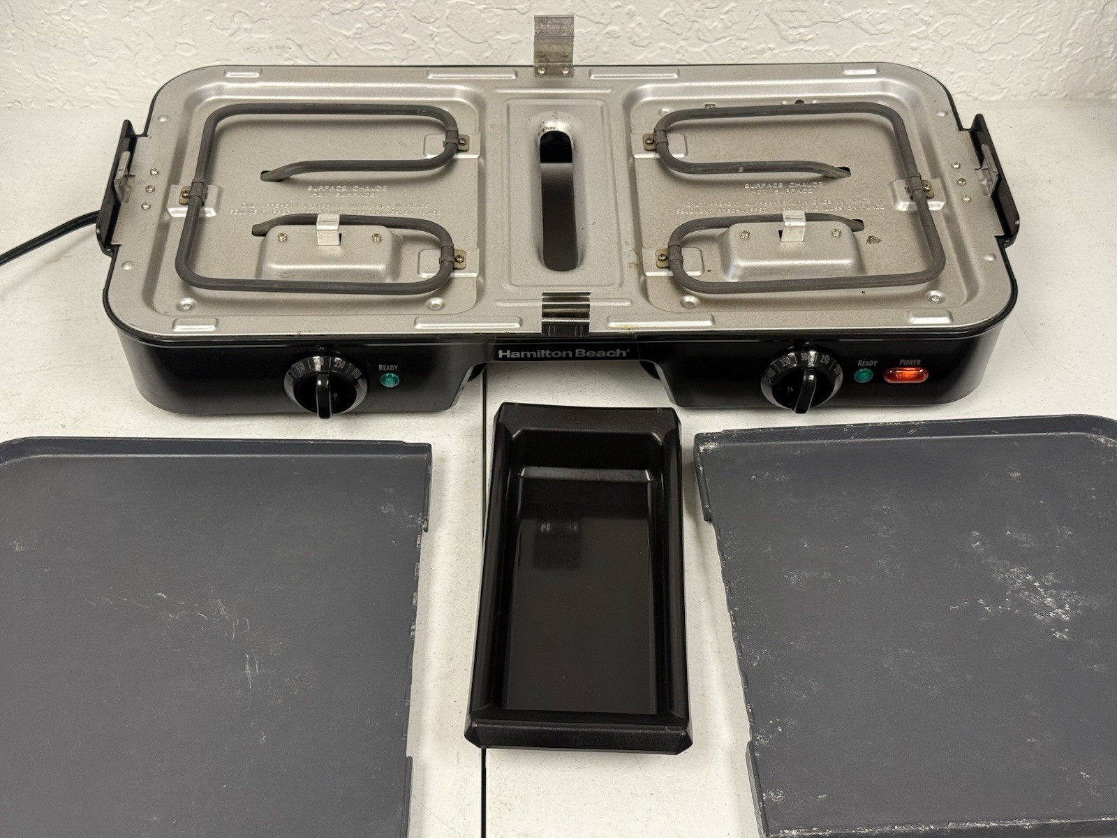 Hamilton Beach 3-in-One Indoor Grill/Griddle 38546 – PREOWNED – TESTED – READ