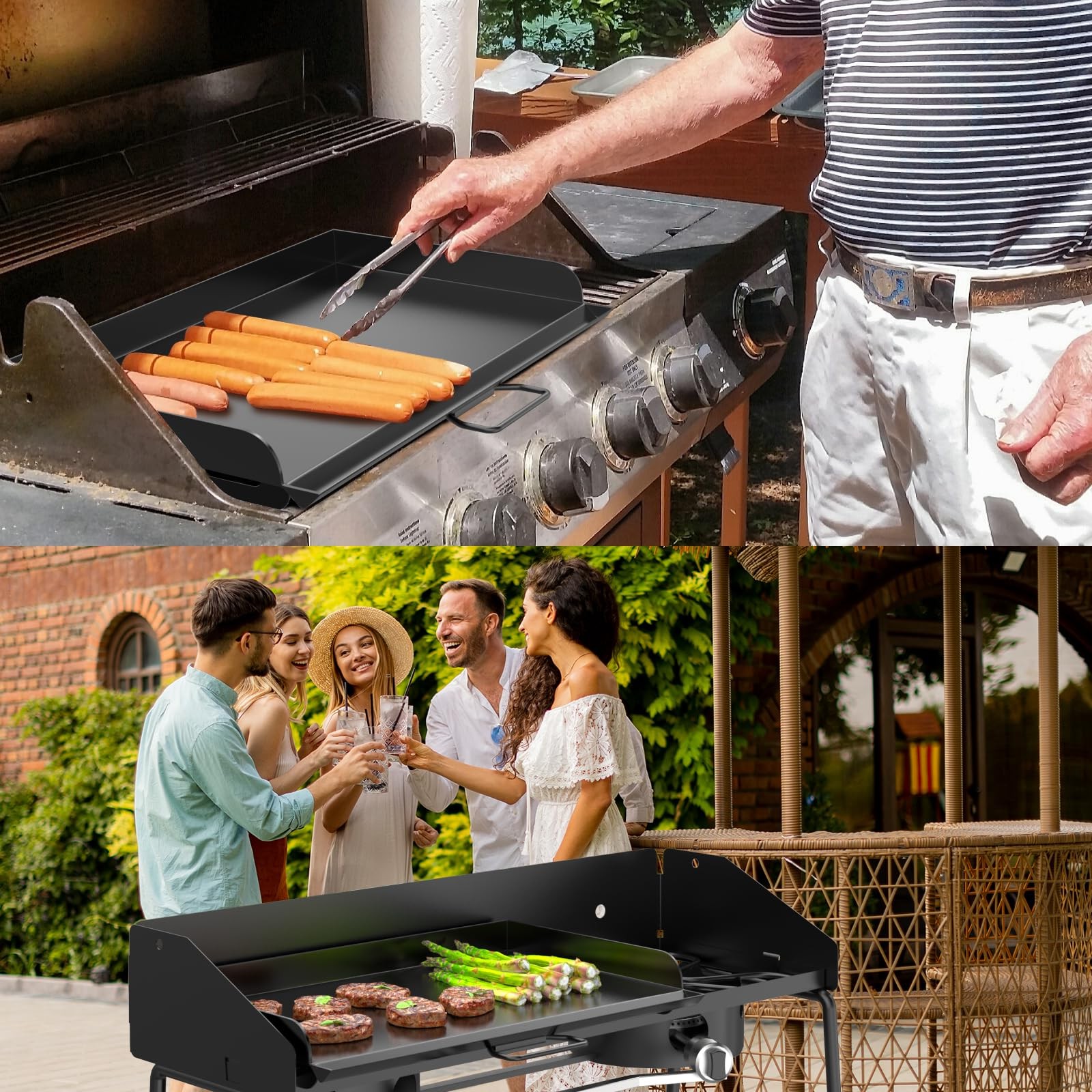 Ajinteby 16 X 24 Flat Top Griddle For Camp Chef Stove 16 Inch 2 Burner Fry