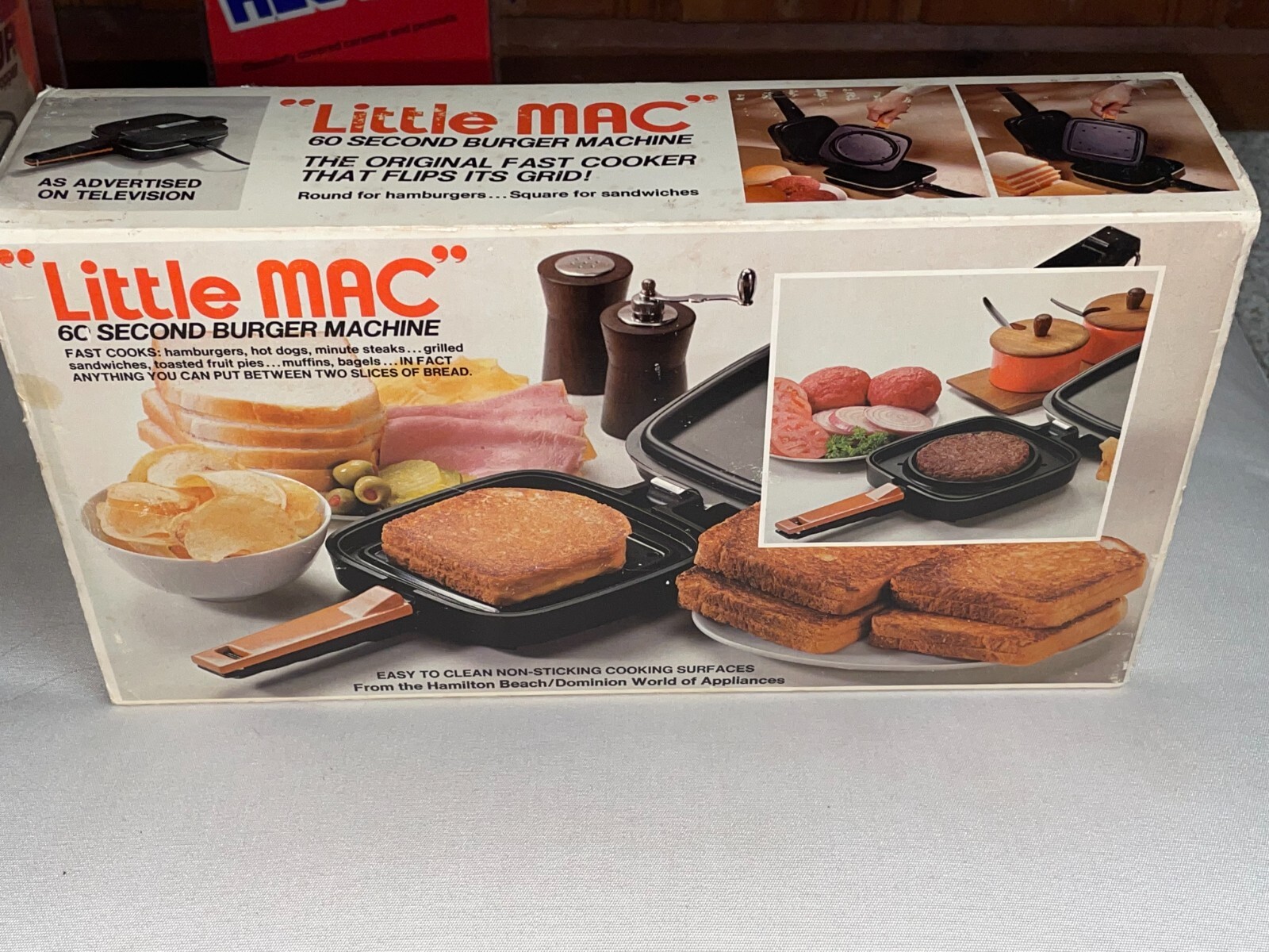 Joe Namath * SIGNED * 1976 Little Mac Hamburger Maker Hamilton Beach MINT IN BOX
