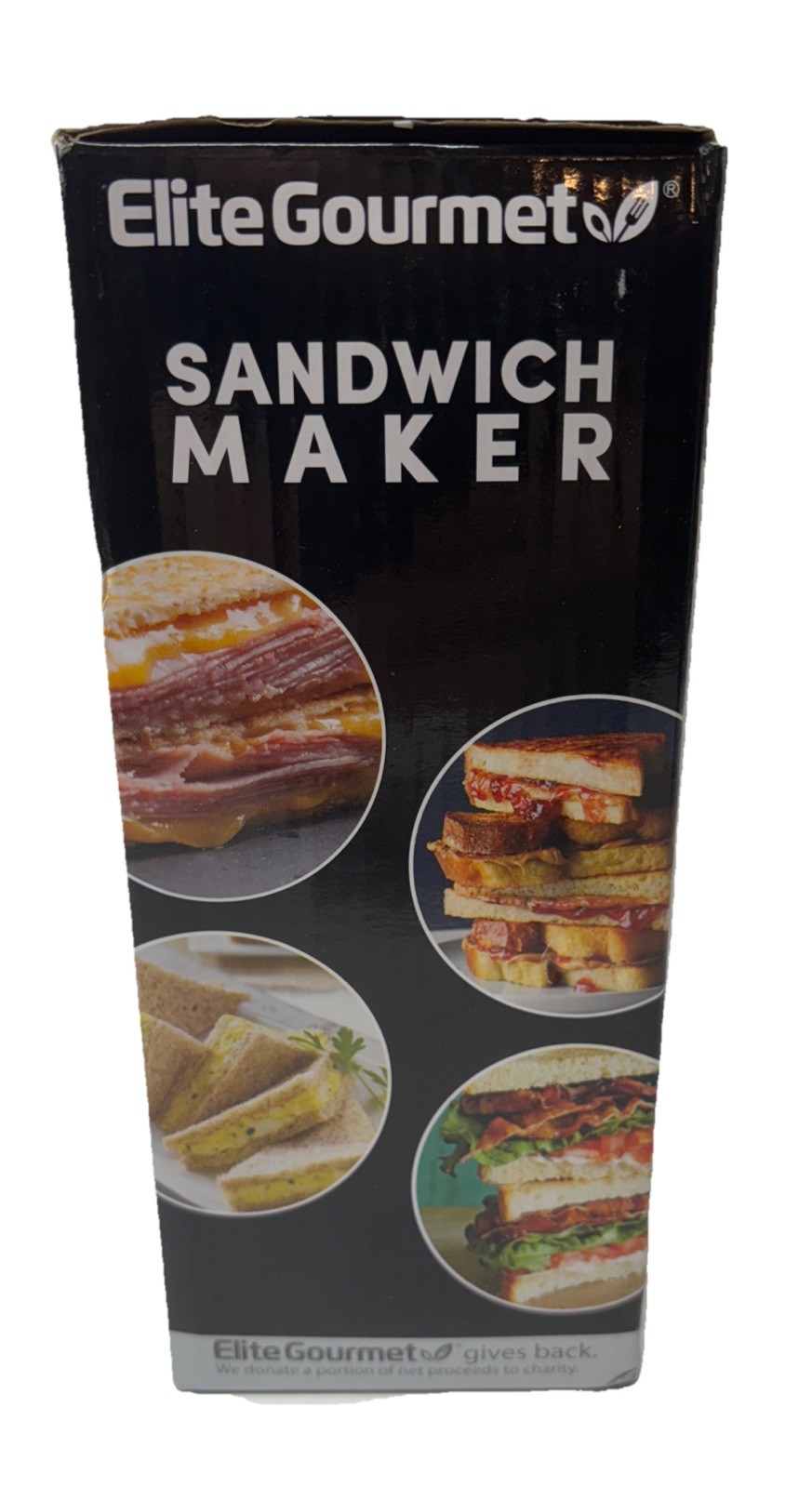 Elite Gourmet Sandwich Maker ESM2207 Non-Stick Cooking Surface