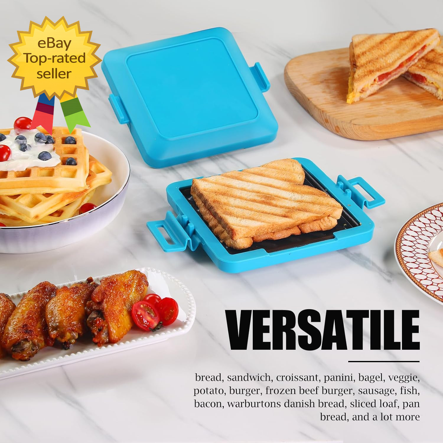 Toaster Microwave Toaster Sandwich Maker Panini Maker Dishwasher Safe