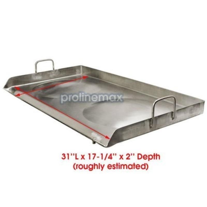 Stainless Steel 31×17 Convex Griddle Plancha Double Stove Cooking Surface New