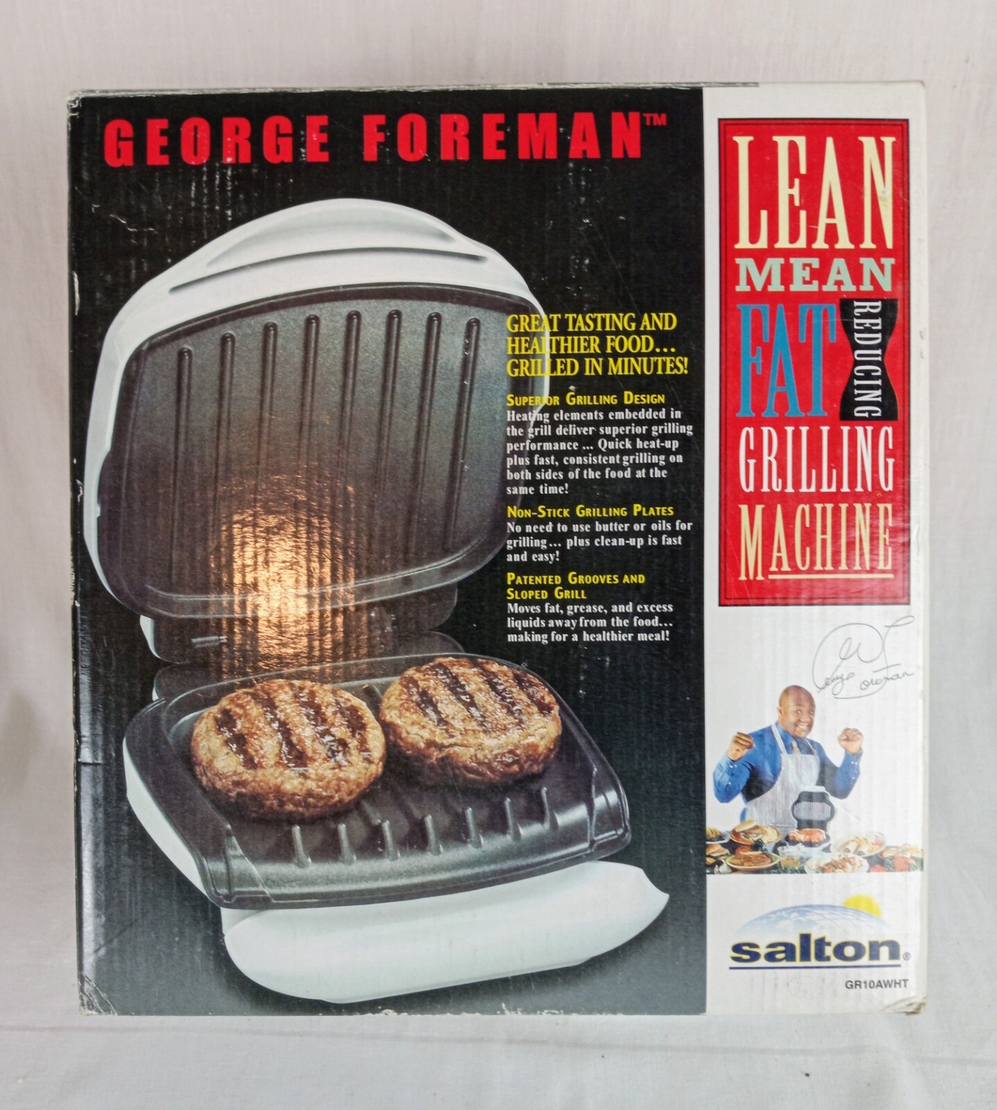 George Foreman Grill (GR10A) Lean Mean Fat Reducing Machine. Brand New in Box.