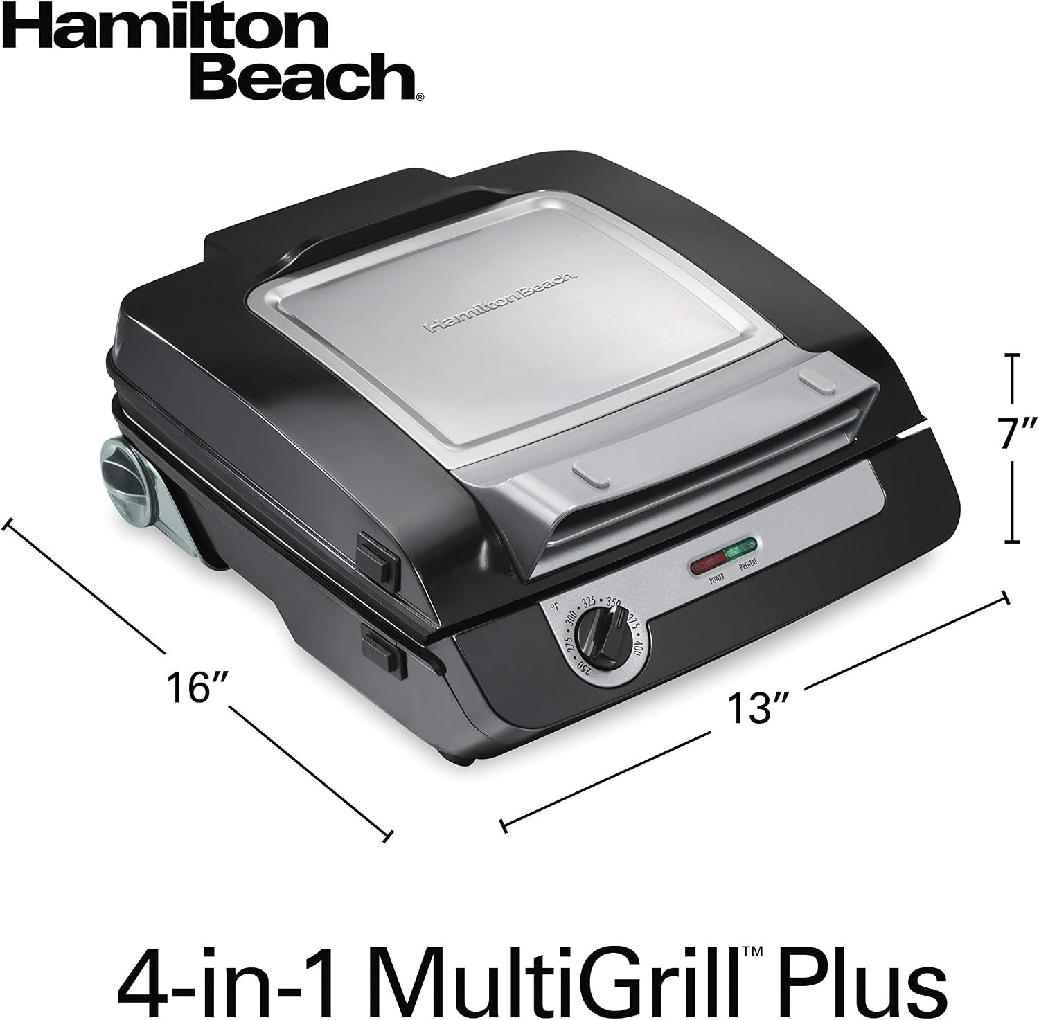 4-In-1 Electric Indoor Grill & Electric Griddle Combo | 200 Sq