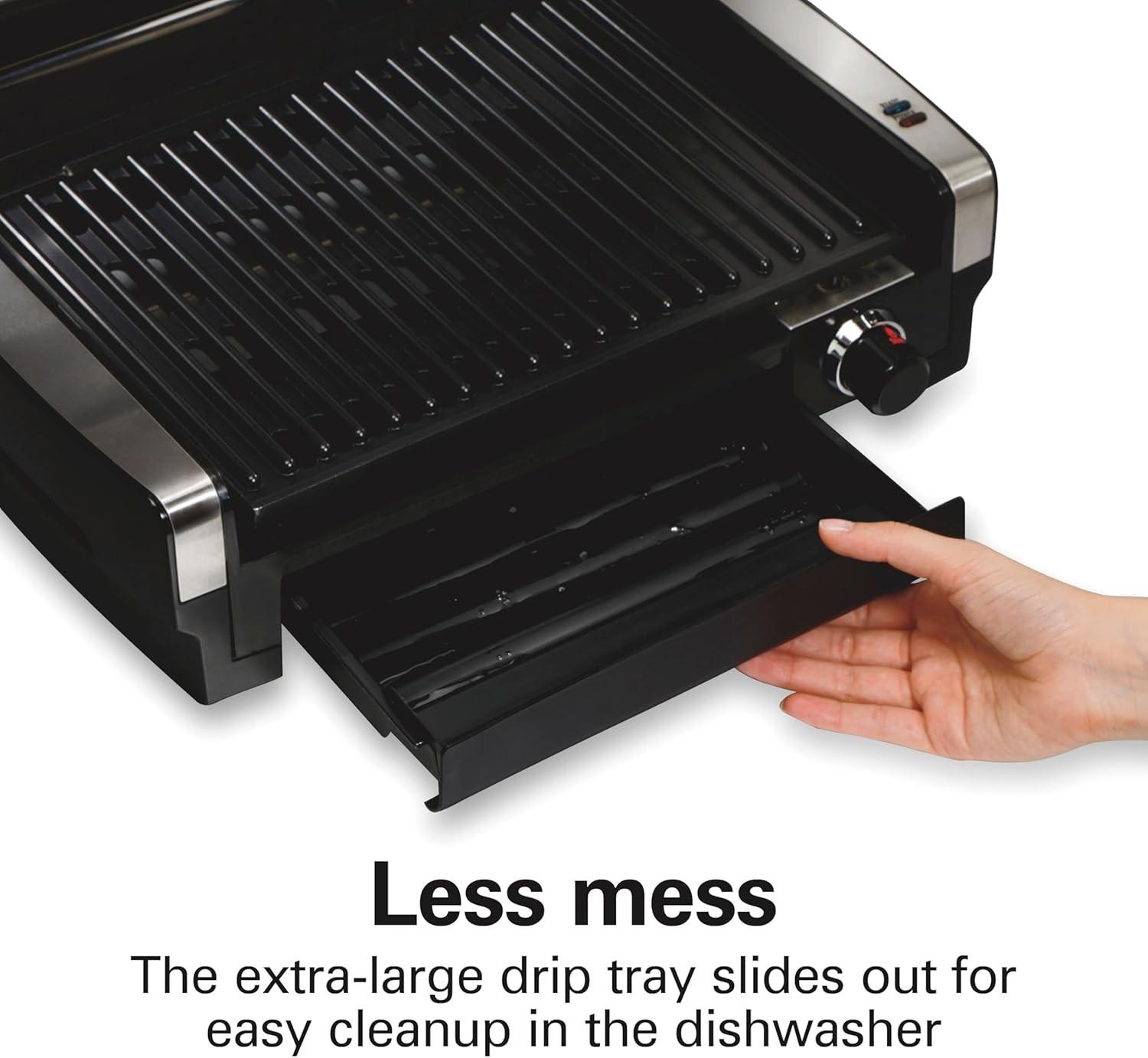Electric Indoor Searing Grill W/ Viewing Window & Adjustable Temperature Control