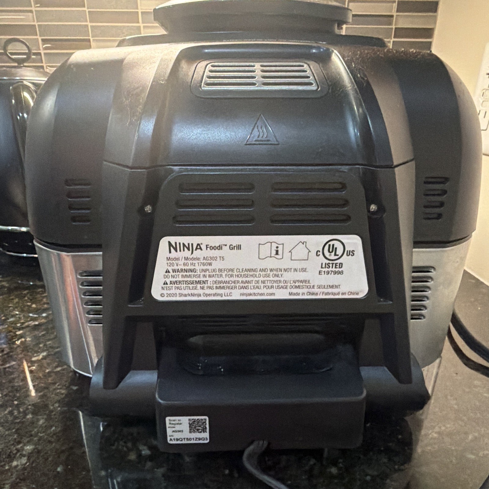 Ninja Air Fry Grill AG301 Food 5-in-1 Indoor Roast Bake