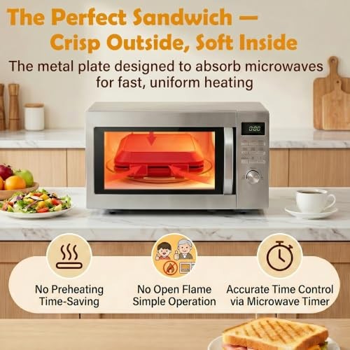Microwave Sandwich Maker 2026 – Toaster with Adjustable Silicone