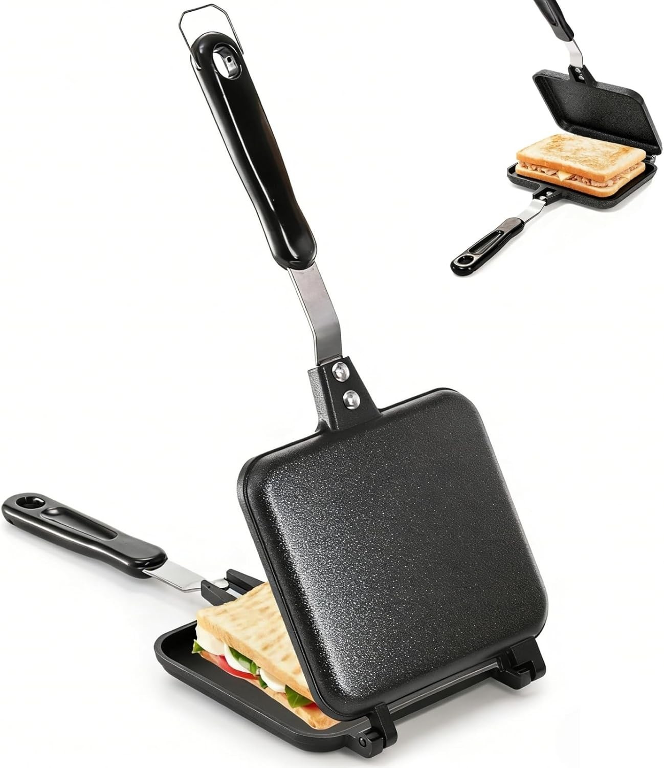 Hot Sandwich Maker Grilled Sandwich Toaster Small Bread Pancake Double Sided