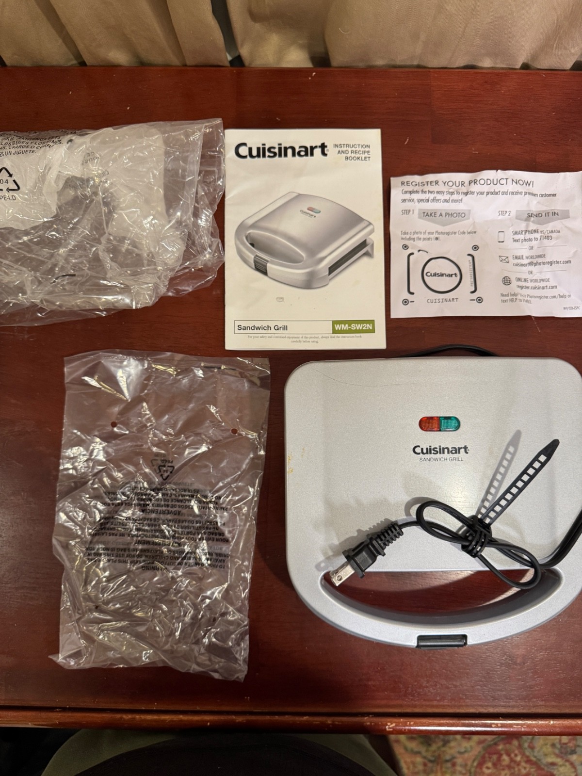 Cuisinart WM-SW2N Countertop Cooking Dual Non-Stick Sandwich Grill Maker