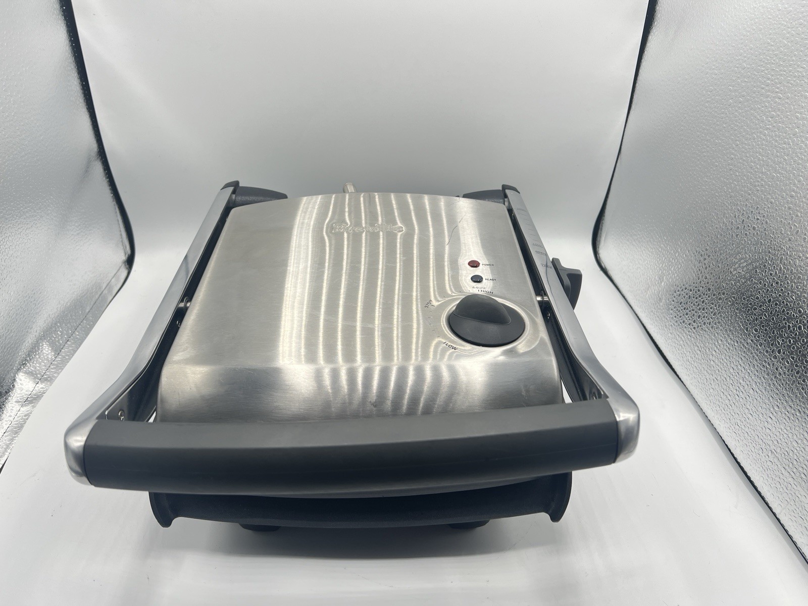 Breville Panini Press Grill TG425XL Heavy Duty Stainless Steel Clean Tested