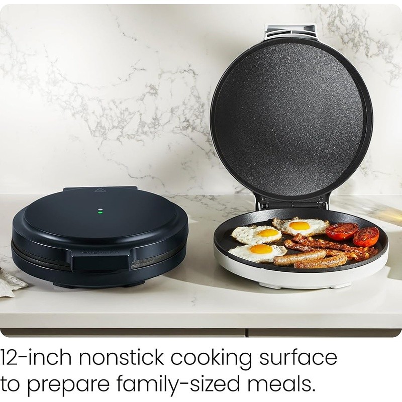 Electric 12 Inch Pizza Oven All-in-One Cooker Nonstick Skillet W/ Recipes New