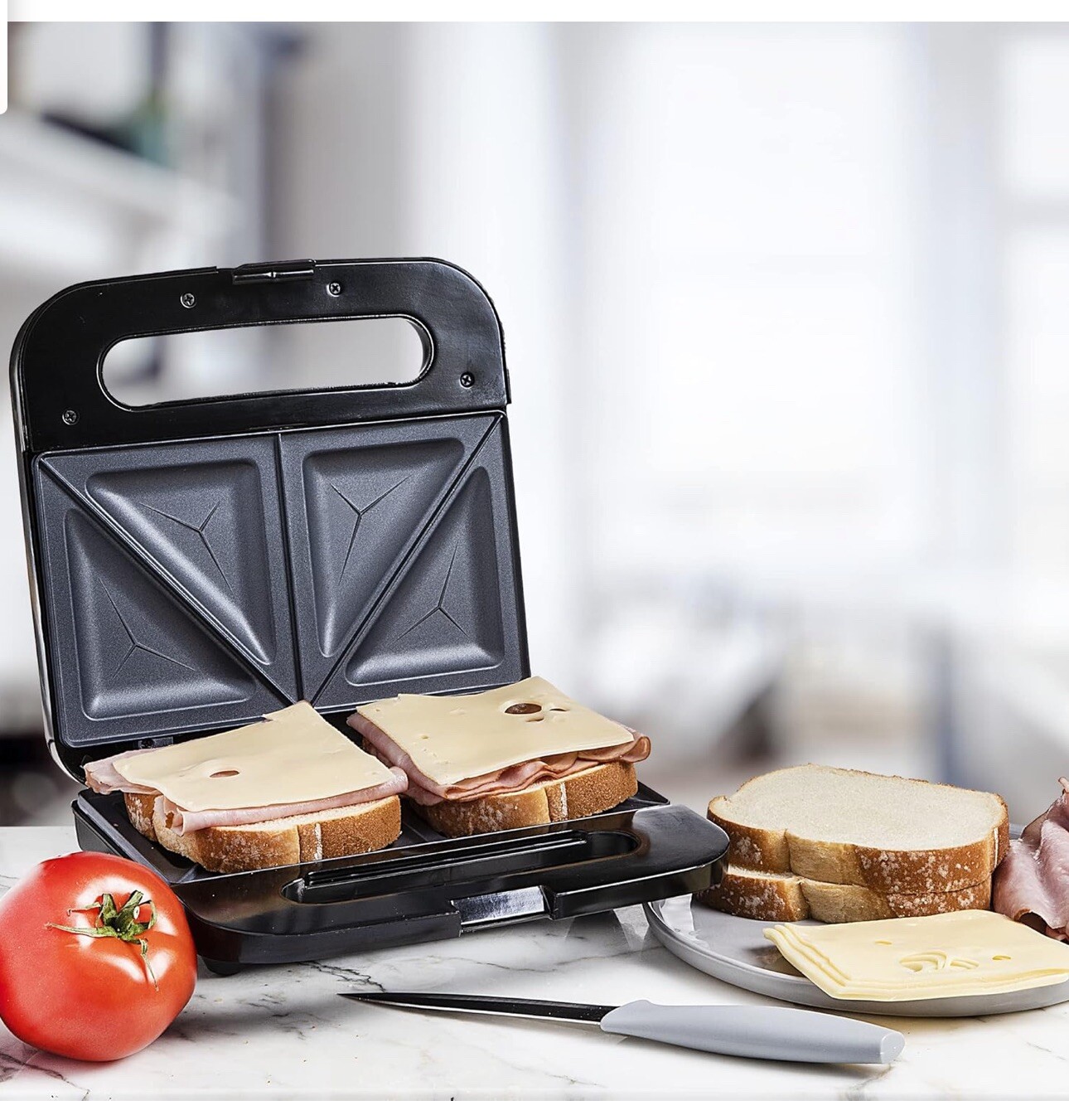 RAE DUNN Electric Sandwich Maker Multiple Uses- French Toasts,Omelets +
