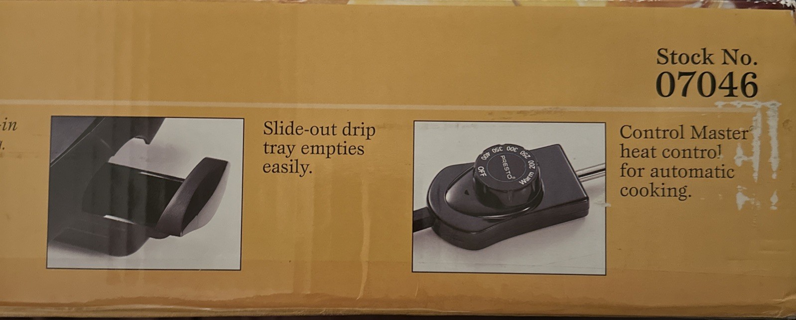 Presto BigGriddle Cool-Touch Electric Griddle NIB