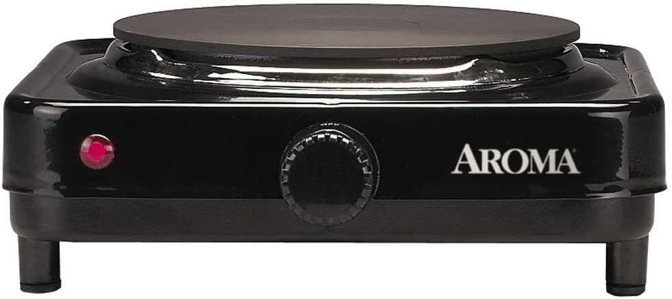 Aroma® Housewares AHP-303 Single Burner Hot Plate 9.4 x 3.1 x 8.5 inches (Black)
