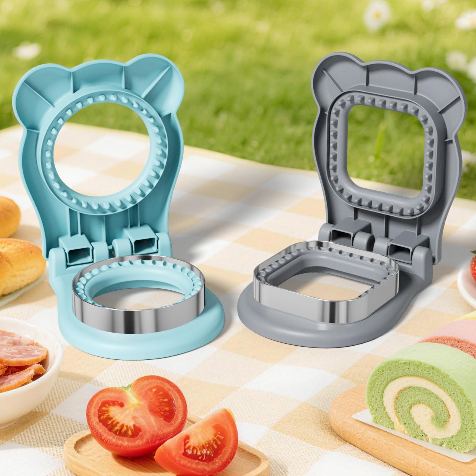 Sandwich Cutters for Kids Lunch, Breakfast Crustless Sandwich Maker
