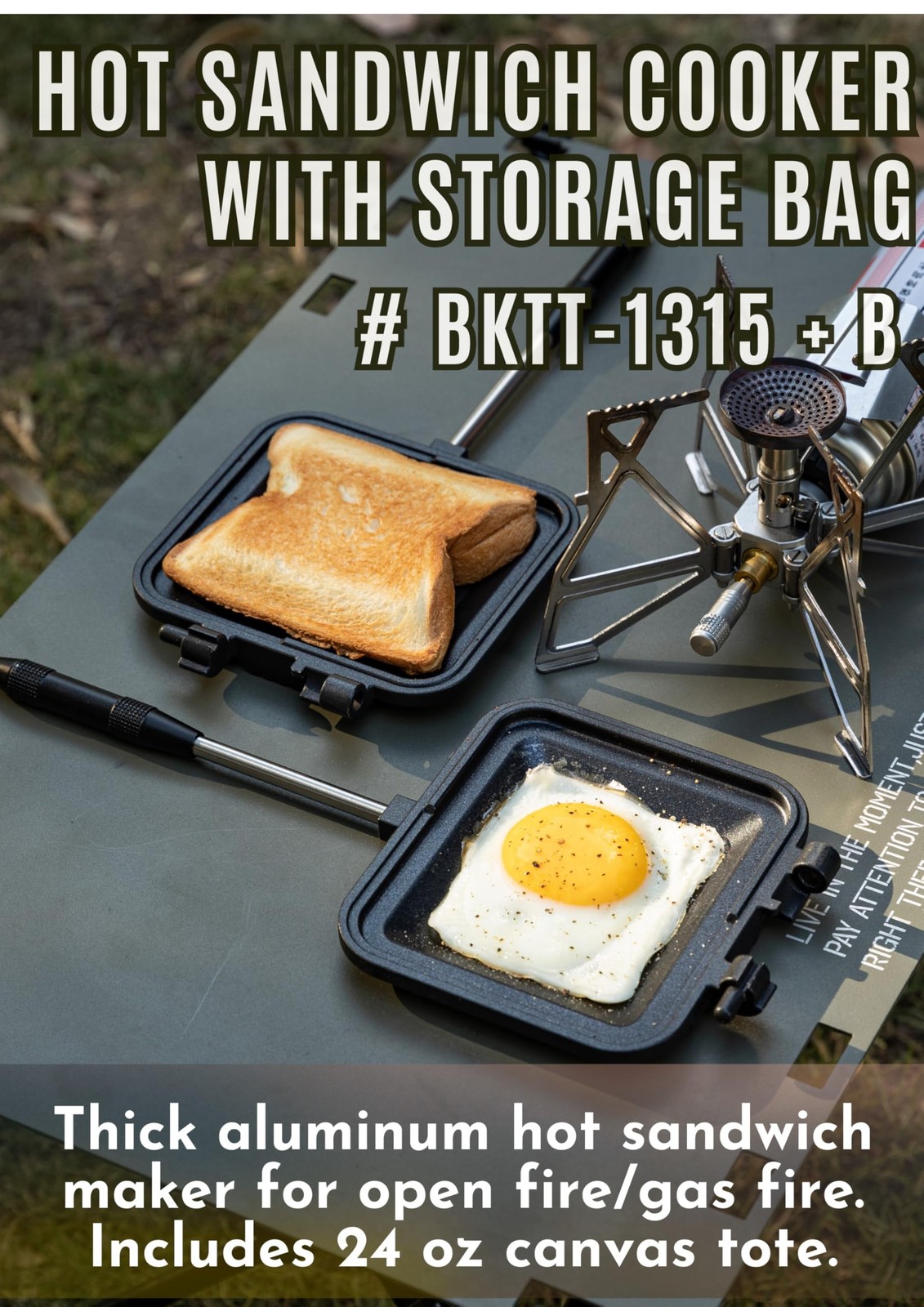 Sandwich Maker Hot Sand Single Burner Gas Fire Open Fire Compact Aluminum TT-…