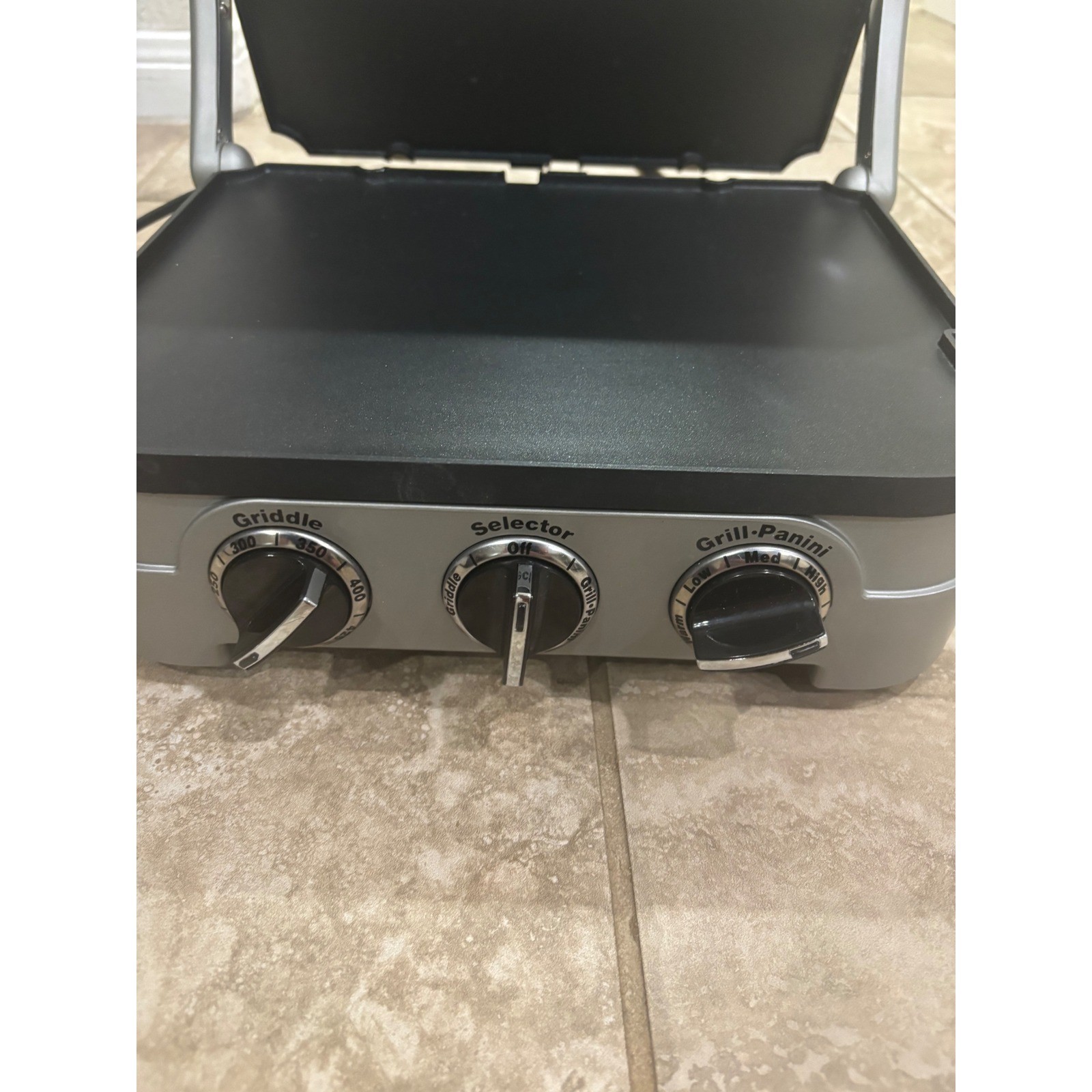 Cuisinart 5-in-1 Griddler Silver GR-4N Electric Contact Grill Panini Press