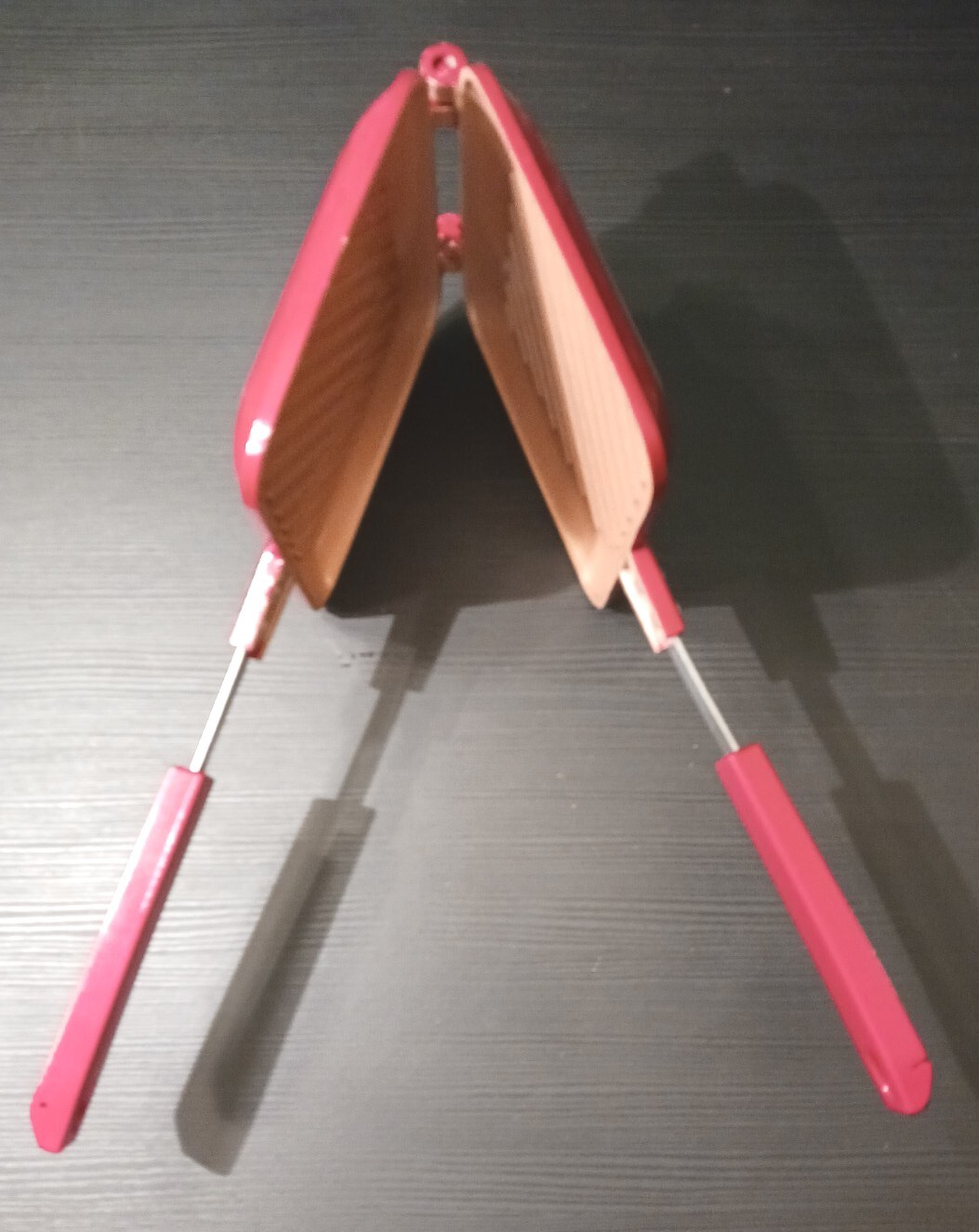 Flipwich Red Copper Non-Stick Sandwich and Panini Maker Stovetop Campfire Grill