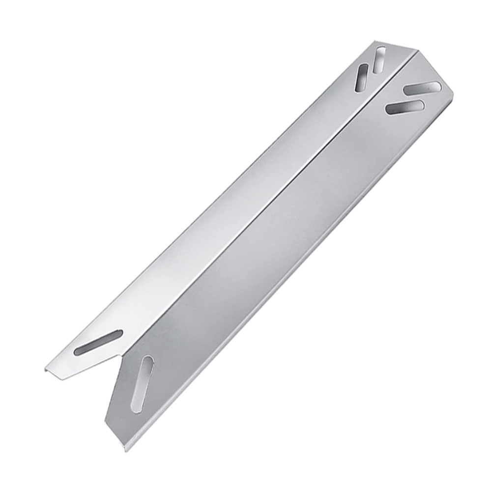 Grill Heat Distributor Plate 201 Stainless Steel 39.4x8x3cm Two Pieces