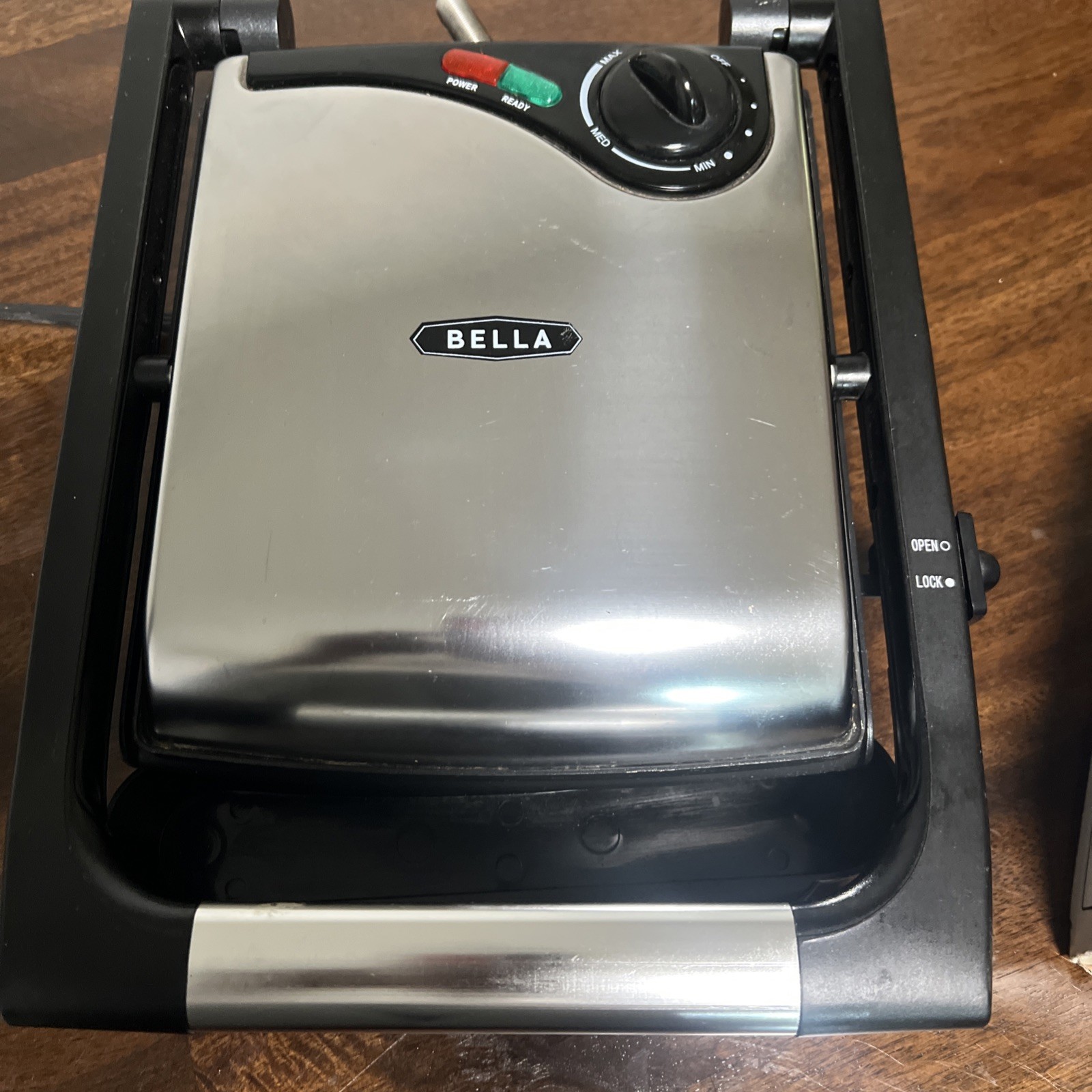 Bella Kitchen Panini Grill Create Bistro Style Gourmet Sandwiches 8″x9″ Surface