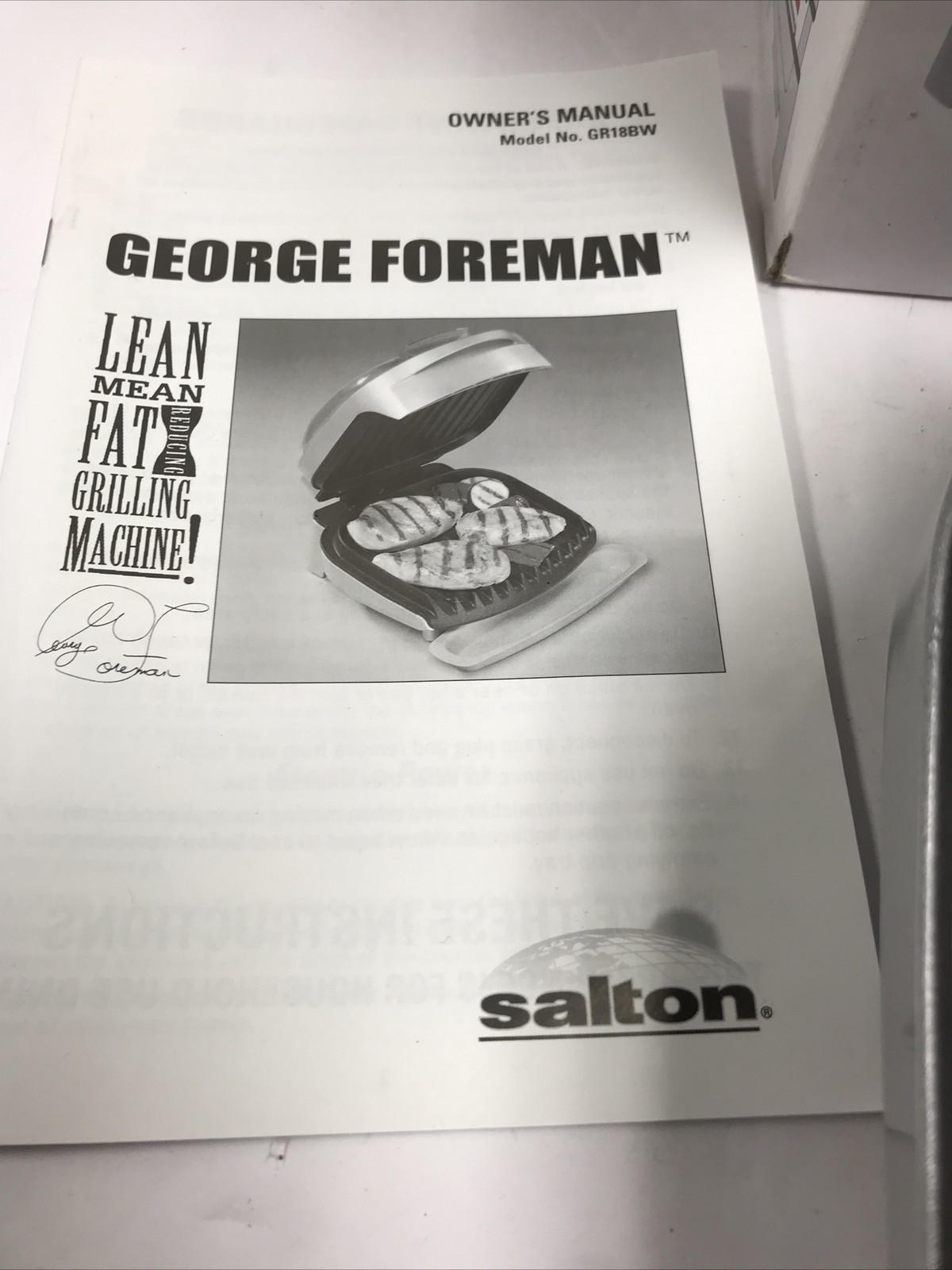 George Foreman Lean Mean Fat Reducing Grilling Machine Silver Yellow
