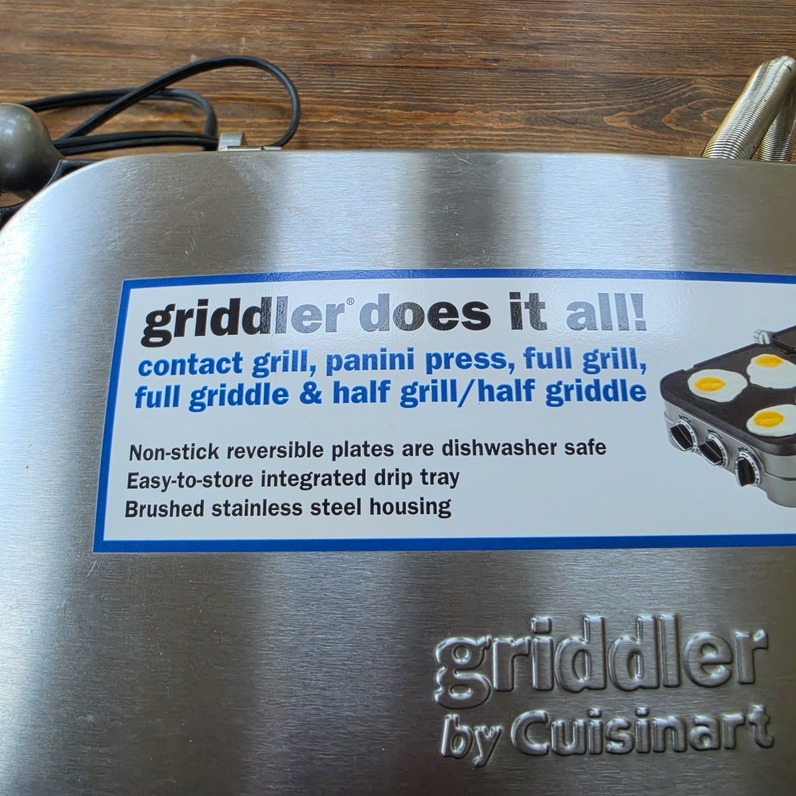 Cuisinart 5-in-1 Griddler Model GR-4N Grill Griddle Panini Press Sandwich Maker