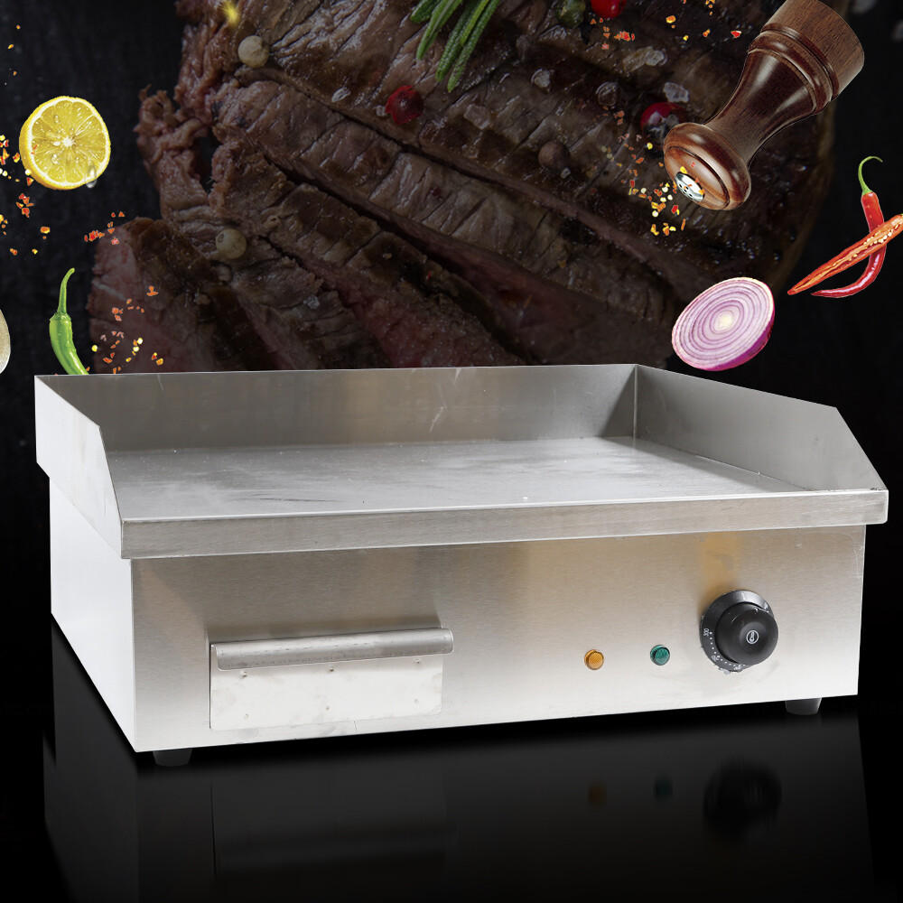 1.6KW Commercial Electric Griddle Cooktop Flat Top Plate Restaurant Grill BBQ US