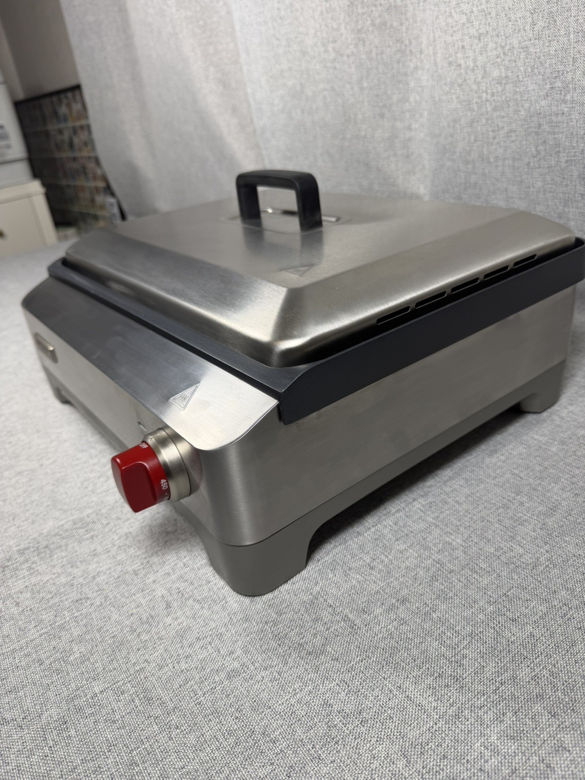 Wolf Gourmet WGGR100S Precision Electric Griddle, w/ Red Knob