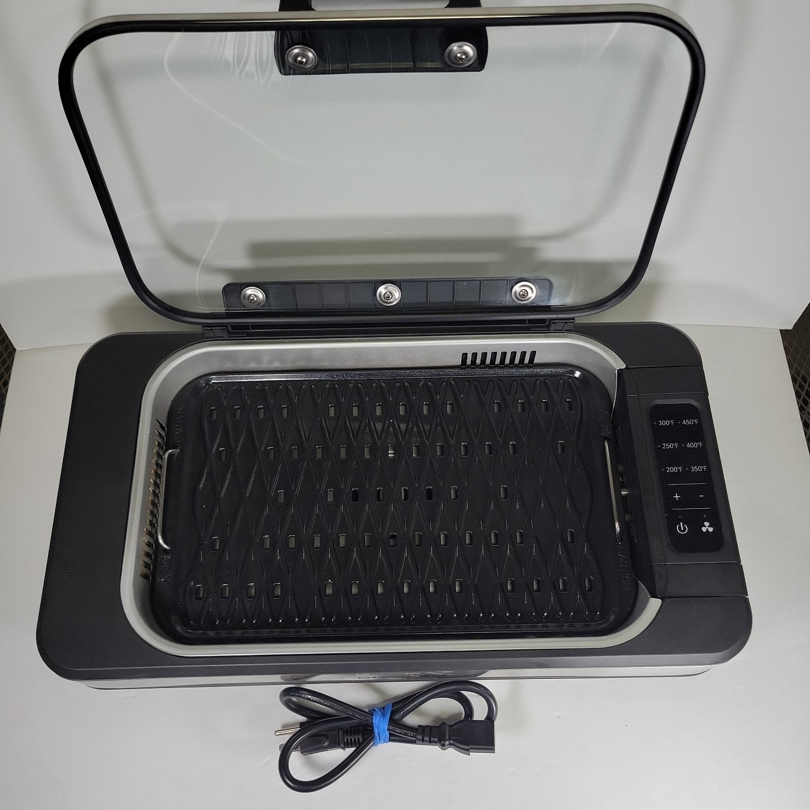 Power XL Smokeless Grill Elite Indoor Electric Grill with Tempered Glass Nice!