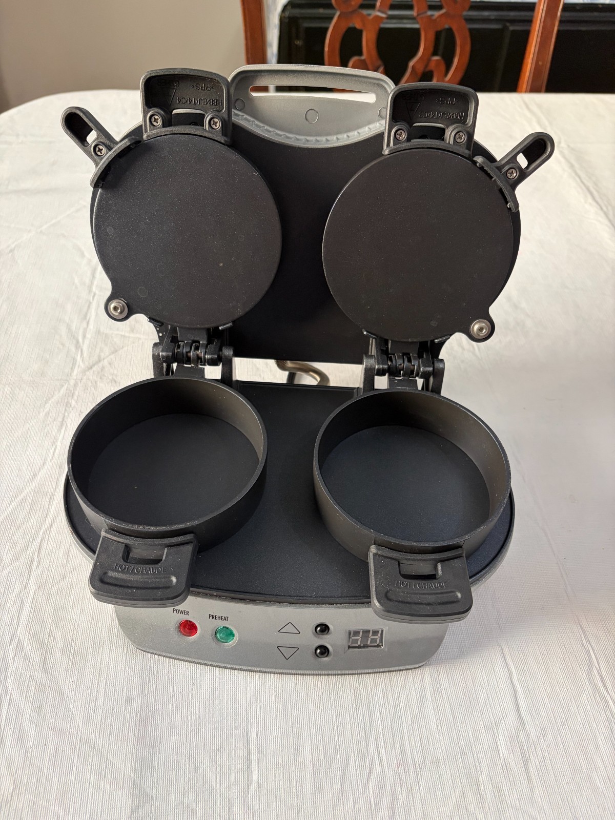 Hamilton Beach 25490 Dual “Breakfast” Sandwich Maker Tested WORKS!