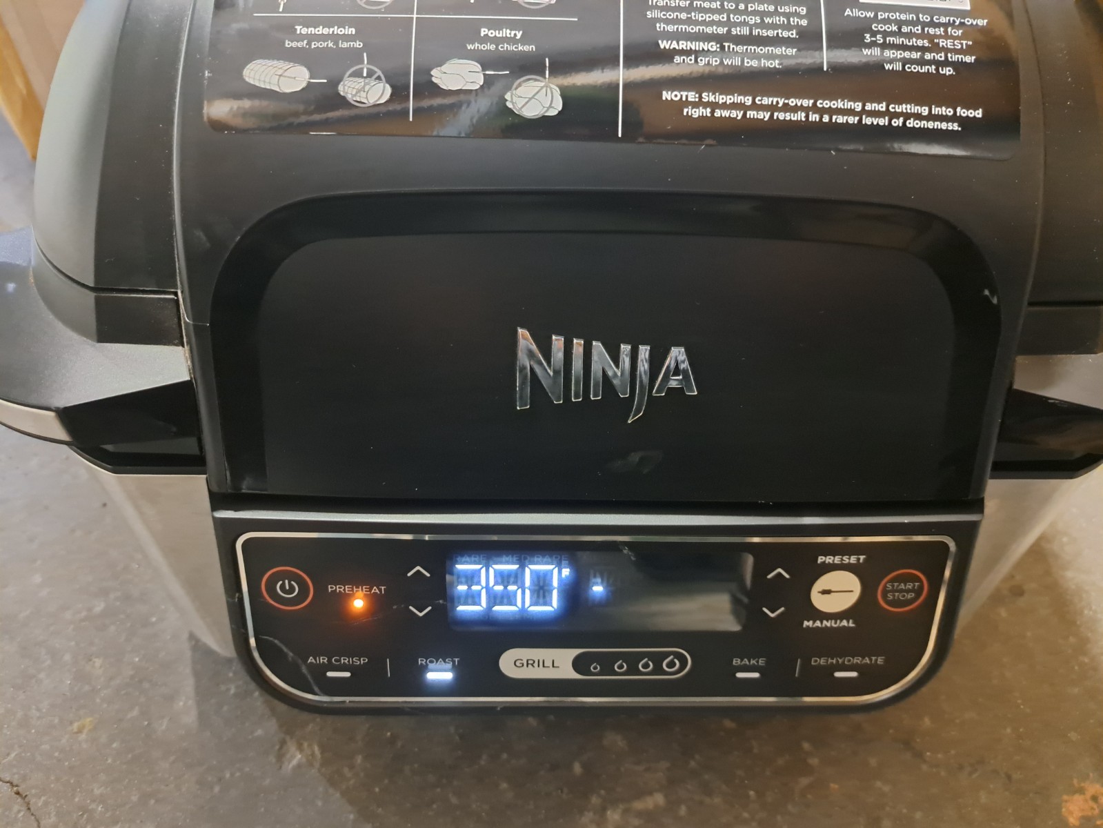 Ninja Foodi LG450CO Tested Air Fryer 5 in 1 Dehydrator Grill 4 Quart