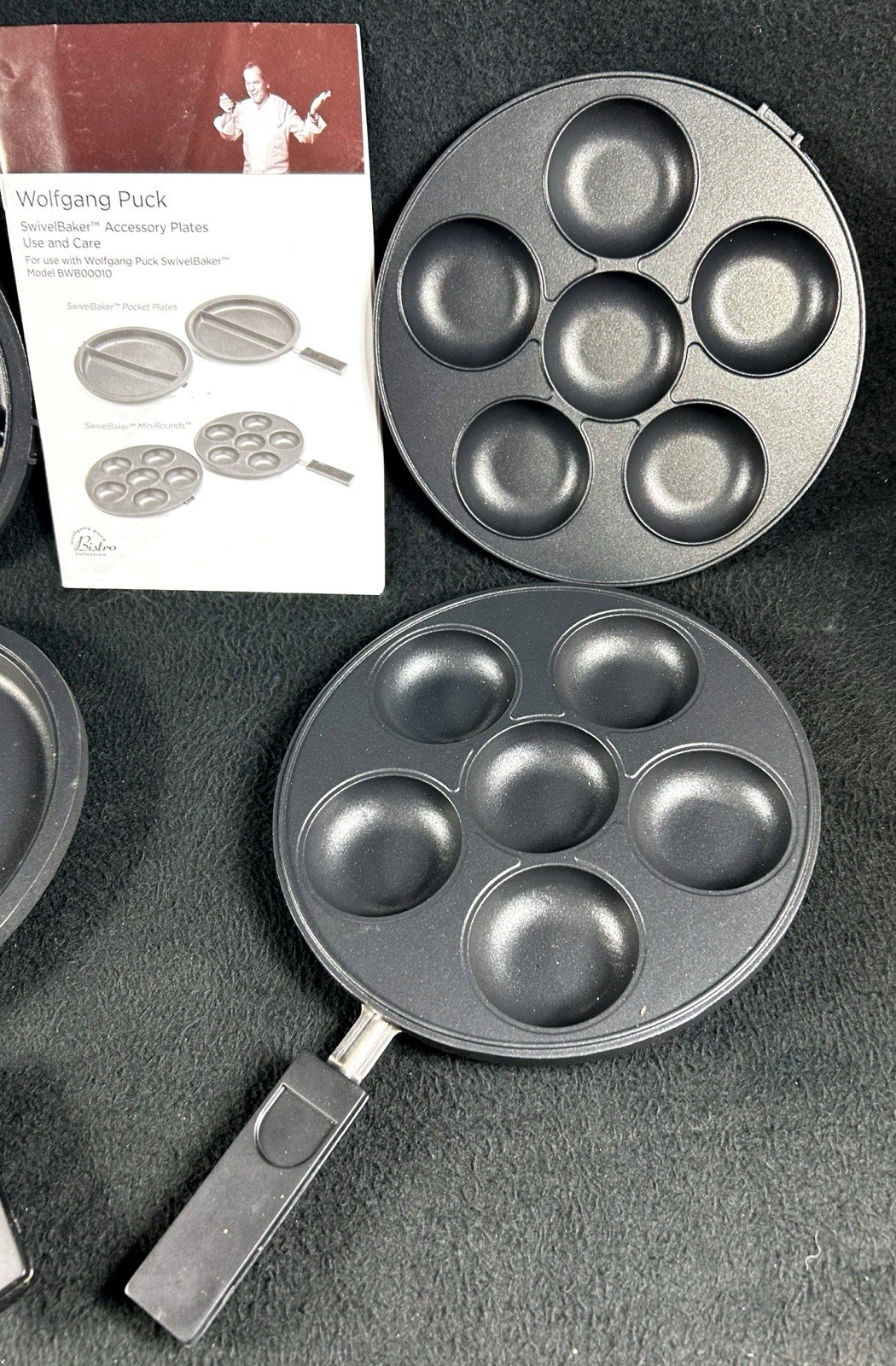 Wolfgang Puck Swivel Baker Accessory Plates Pocket & Mini Rounds
