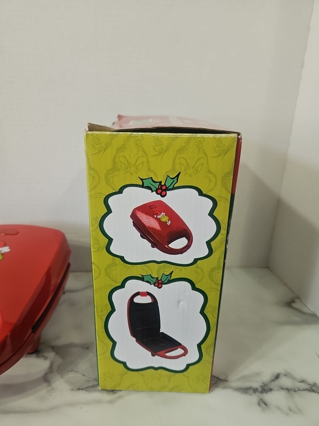 Dr. Seuss The Grinch Grilled Cheese Panini Sandwich Maker Non Stick NEW!