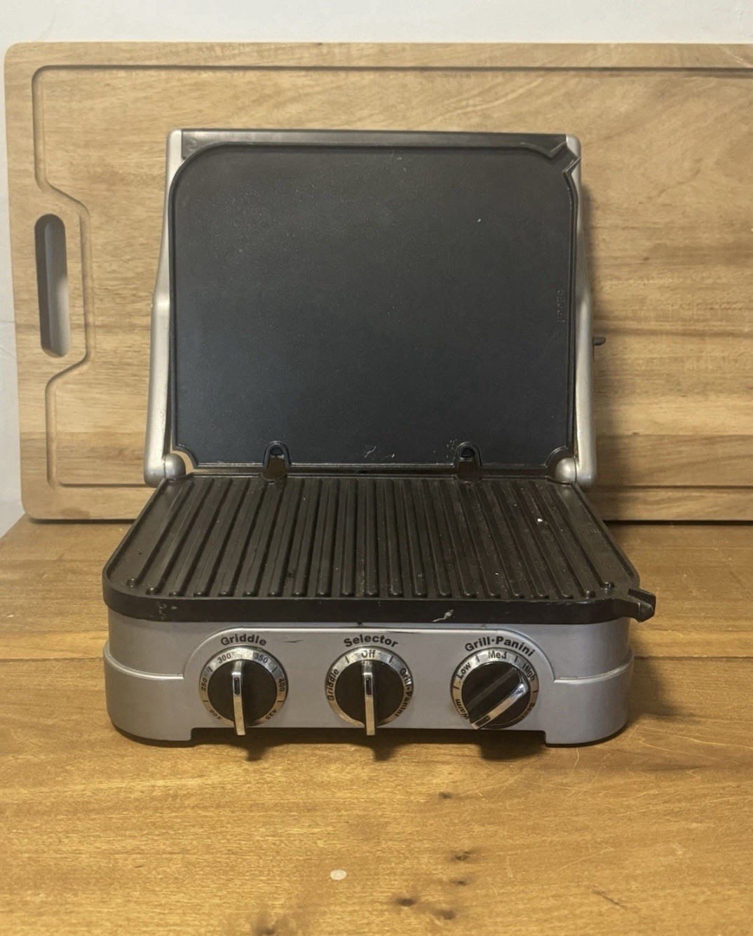 Cuisinart GR-4N Stainless Steel Griddler Panini Press Sandwich Maker 5-In-1