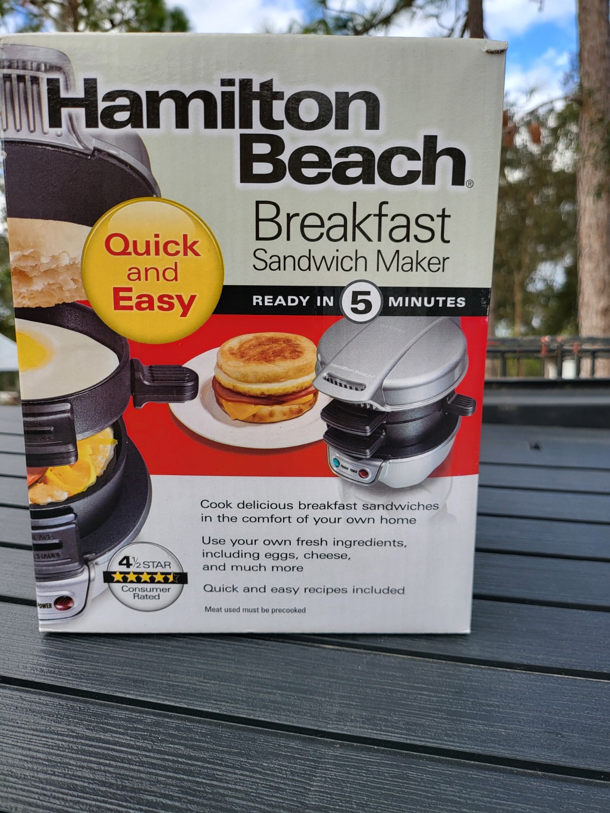 Hamilton Beach Breakfast Sandwich Maker New in Box
