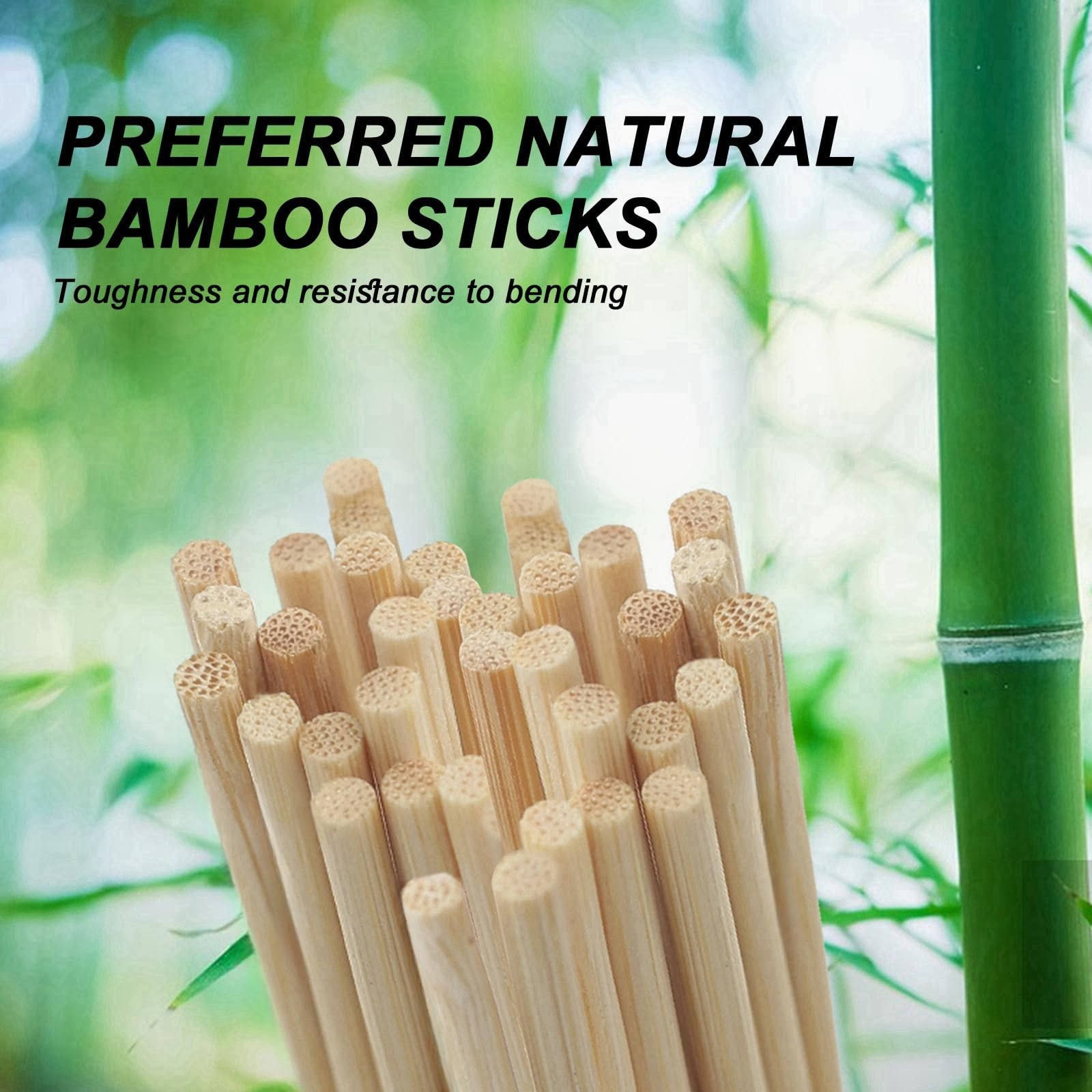 DaTpuik 8 inch Natural Bamboo Skewers for Barbecue 8 inch,