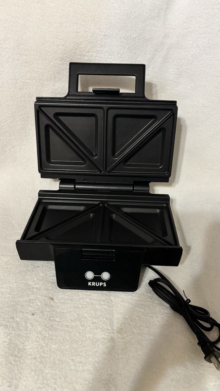 Krups Sandwich Express Maker with Non-Stick Plates and Light Indicator Tested